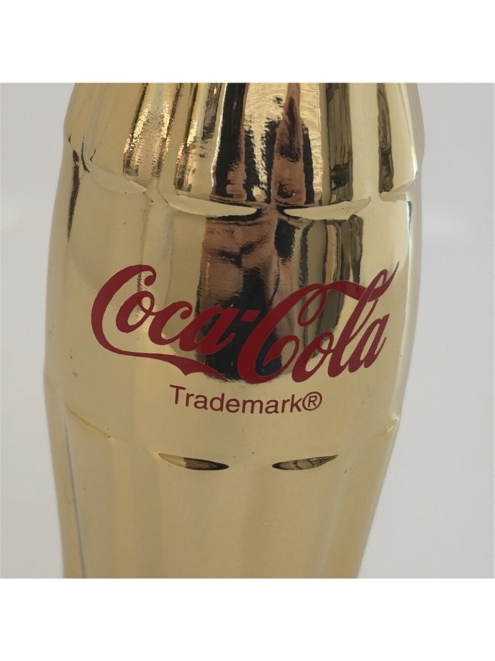 Vintage 1999 Coca-Cola Brand Commemoratives Gold Plated 8 oz Contour Bottle LE - Picture 7 of 11